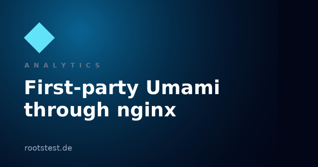 Beating ad blockers: first-party Umami analytics through nginx